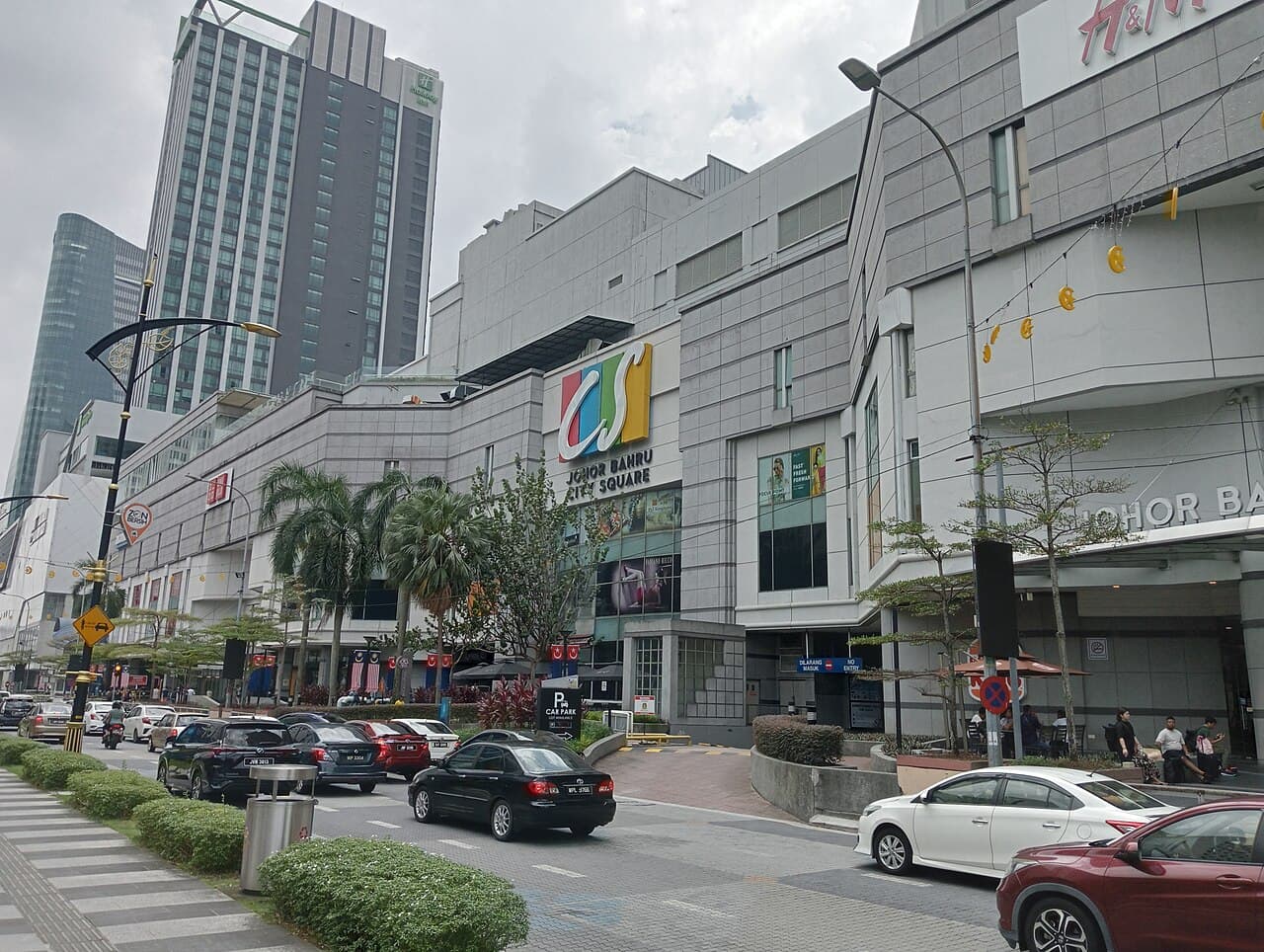 Johor Bahru City Square and KSL area for private transport